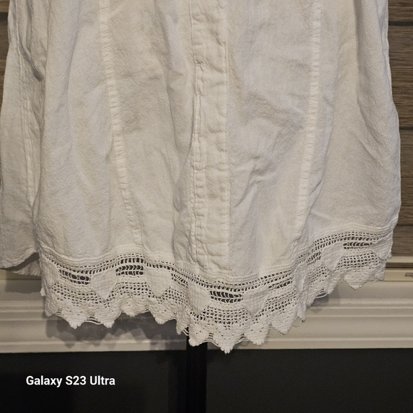 Halter button white Dress - Picture 6 of 12